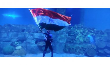 Come Witness the Largest Indian Flag Hoisting Underwater at VGP Marine Kingdom, Chennai