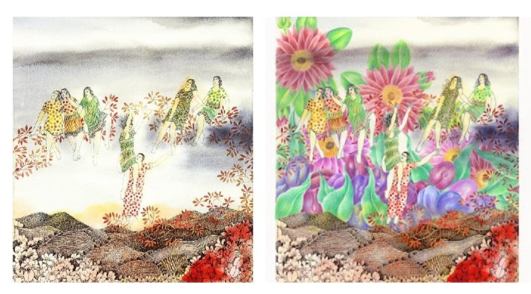 Solo Art Exhibition organised by Maya Burman organised by Nayan Naveli Gallery