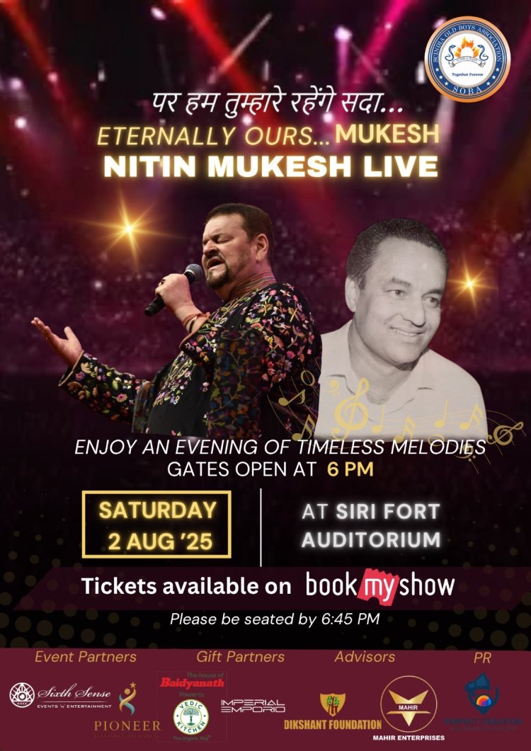 “Par Hum TumhareRahengeSada Eternally Ours MUKESH” – A Tribute Concert by NitinMukesh
