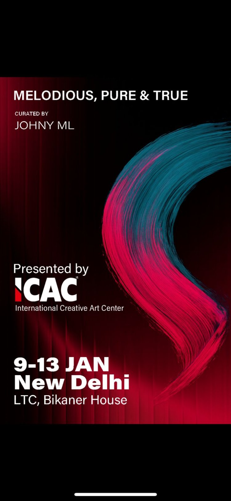 International Creative Art Centre organized from 9th to 13th January 2026, from 11 am to 7 pm at Bikaner House New Delhi